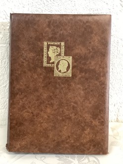 Classeur à bandes brun timbres Monaco
