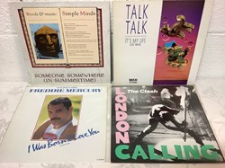 Lot de 12 33T, Simple Minds, Talk Talk, The Clash, Freddie Mercury, The Cure, The Cramps, Bronski Beat, Duran Duran etc.