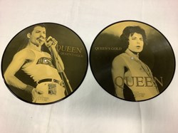 2 pictures disc 25 cm, QUEEN, LV 114, pressage italien, VG+