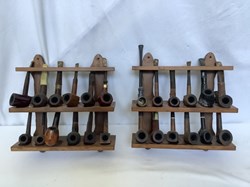 Important lot de pipes et porte pipes