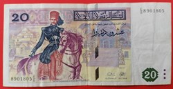 Tunisie P-088 20 dinars 1992
