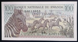 Rwanda P-012a 100 francs 1978