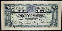Mozambique P.R29 20 centavos Beira 1933