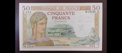France P-085b34 50 francs Céres 1940