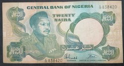 Nigeria P-026b 20 Naira 1984