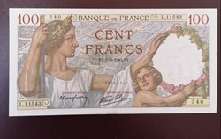 France P-094a 100 francs Sully 1940