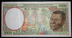Afrique centrale (Etats de l') P-202Ea 1000 francs 1993
