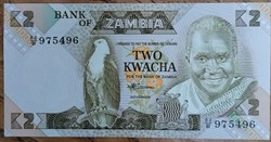 Zambie P-024c.1 2 Kwacha ND 1986-1988