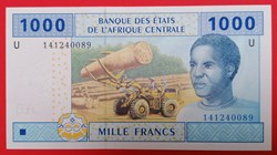 Afrique centrale (Etats de l') P-207Ub 1000 francs 2005-2006