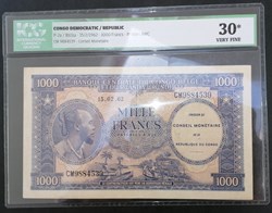 Congo (république) P-002a 1000 francs 1962