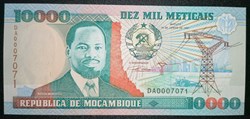 Mozambique P-137 10 000 meticais 1991