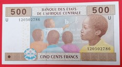 Afrique centrale (Etats de l') P-202Ub 500 francs 2005-2006