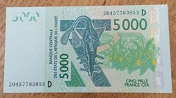 Mali 5000 francs CFA