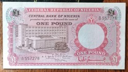 Nigéria P-008 1 pound Nigéria 1967