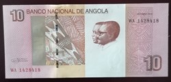 Angola P-152 10 Kwanzas 2012