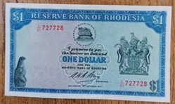 Rhodésie 1 dollar 1974