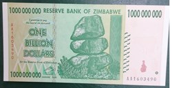 Zimbabwe P-083a 1 billion dollars 2008