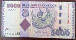 Tanzanie P-043a 5000 Shilingi 2010