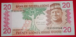 Sierra Leone P-014b 20 Leones 1984