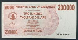 Zimbabwe P-049 200 000 dollars 2007