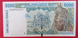 Afrique de l'ouest (Etats d') P-113Ai 5000 francs 1999