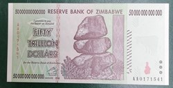 Zimbabwe P-090 50 trillion dollars 2008
