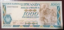 Rwanda P-021a 1000 francs 1988