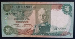 Angola P-100 50 escudos 1972