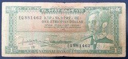 Ethiopie P-025 1 dollar 1966