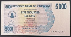 Zimbabwe P-045 10 000 dollars 2007