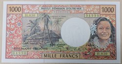Territoires français du Pacifique P-2h 1000 francs 2003