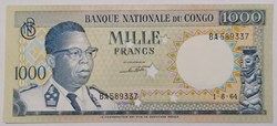 Congo (république) P-008b 1000 francs 1964