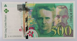 France P-160a.1 500 francs PM Curie 1994