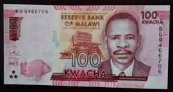 Malawi P-59b 100 Kwacha 2017