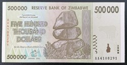 Zimbabwe P-076 500 000 dollars 2008