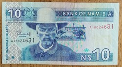 Namibie P-04b 10 dollars 2001