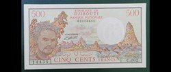 Djibouti P-36b 500 francs ND 1988