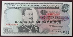 Mozambique P-116 50 escudos mozambicains 1976