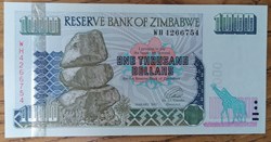 Zimbabwe P-012a 1000 dollars 2003
