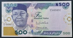 Nigéria P-030i 500 Naira 1967