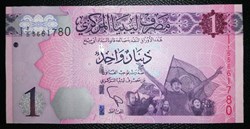 Libye P-076 1 dinar 2013