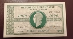 France P-107a.2 1000 francs Tresor