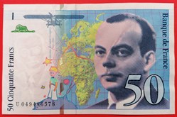 France P-157Аd.2 50 francs St Exupéry 1999