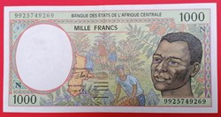 Afrique centrale (Etats de l') P-502Nf 1000 francs 1999