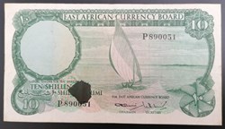 Afrique orientale anglaise P-046a 10 shillings ND1964