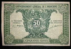 Indochine P-091a 50 cents 1942