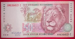 Afrique du sud P-0125b 50 RAND ND 1992