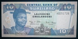 Swaziland P-029 10 emalangeni 2001