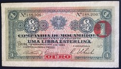 Mozambique P.R24 1 libra Beira 1930