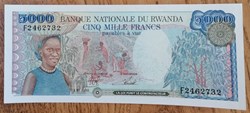 Rwanda P-022a 5000 francs 1988